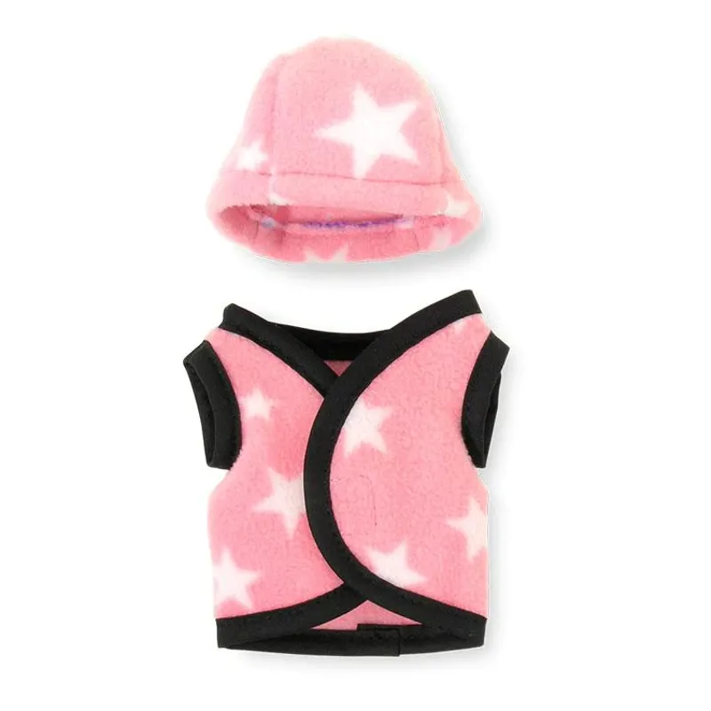 Crafty Pony Hat Cover and Waistcoat Set - Pink Stars